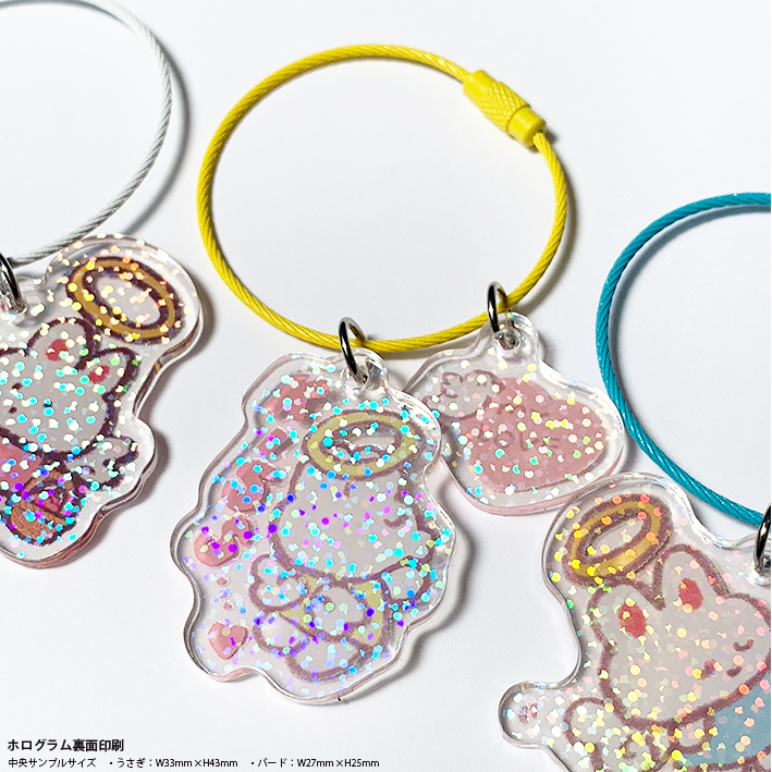 アクリルキーホルダー (9cm×9cm以内) (10個セット) (品番ACR-K09)