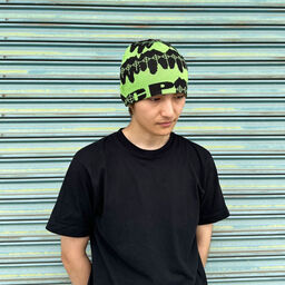 オリジナル編み総柄シングルビーニー [柄糸1色] (品番CPKN-002)