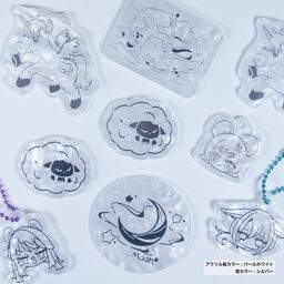 箔アクリルキーホルダー (5cm×5cm以内) (5個セット) (品番ACR-FK05)