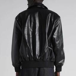 SHAKA WEAR シャカウェア PU Leather Collared Varsity Jacket (品番SWPULCVJ)