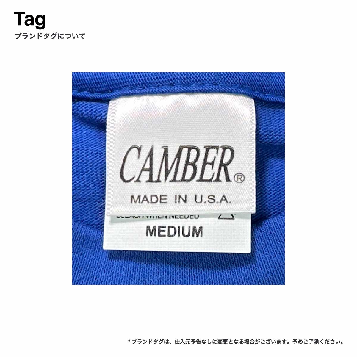 【在庫限り】CAMBER キャンバー 8.0 oz Long Sleeve (品番305)