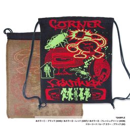 オリジナル編み総柄ナップサック(品番CPKN-011)