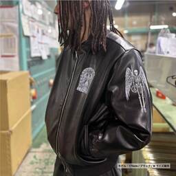 SHAKA WEAR シャカウェア PU Leather Collared Varsity Jacket (品番SWPULCVJ)