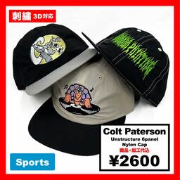 Colt Paterson コルトパターソン 6panel Nylon Cap ナイロンキャップ (品番CP022)