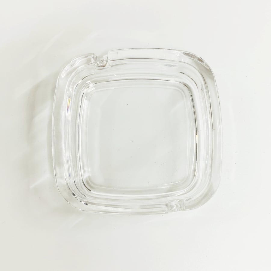 ガラス灰皿 (2個セット) (品番000-0009_005-1444)