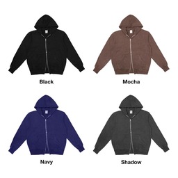 SHAKA WEAR シャカウェア 12.0 oz Garment Dye Double Zipper Hoodie (品番SWGDDH01)