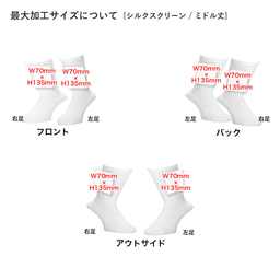 ウィメンズ オリジナル プリント/刺繍スポーツソックス (品番CPWS-005)