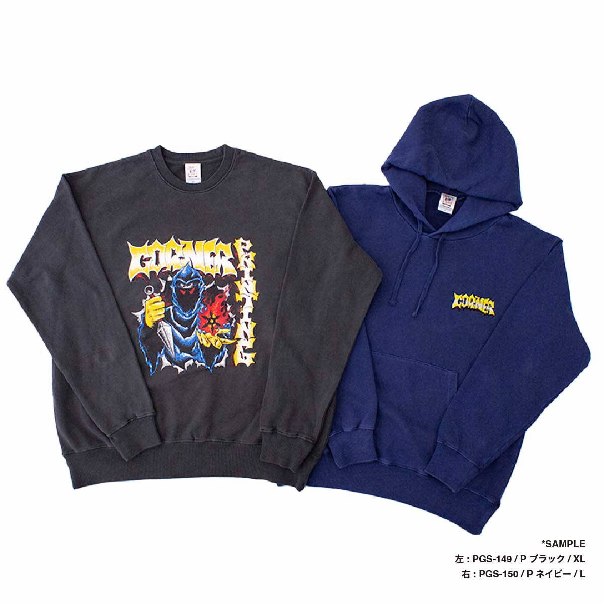 CROSS & STITCH クロスアンドスティッチ 10.0 oz ピグメントP/Oパーカ (品番PGP-150)