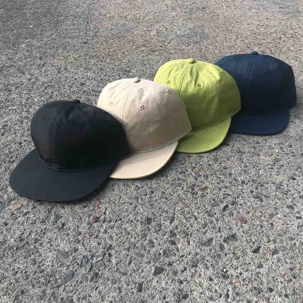newhattan  ニューハッタン Washer Nylon Flat Visor Cap (品番J1482)