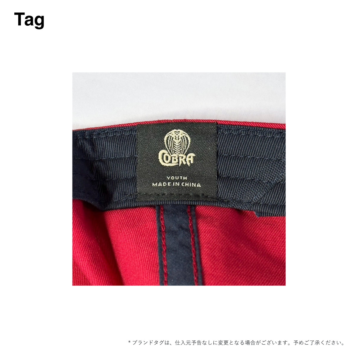 Cobra Caps コブラ キャップス 6 Panel Youth <キッズサイズ> (品番GAP-R)