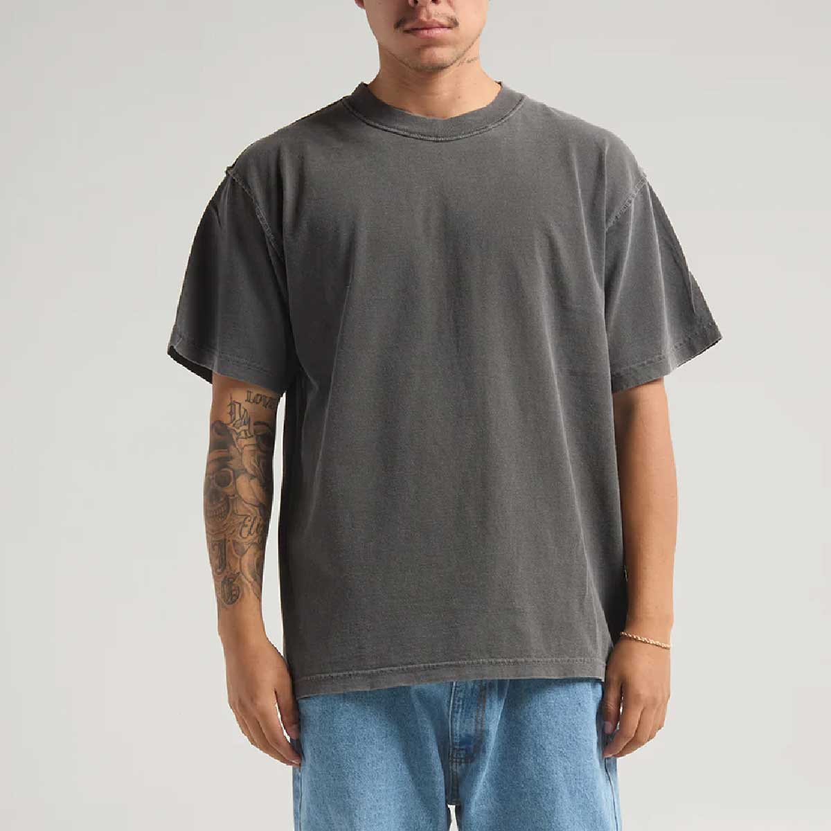 SHAKA WEAR 6.5 oz Garment Dye Reverse Tee (#SWGDRT)