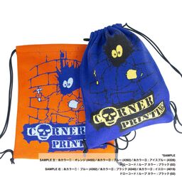 オリジナル編み総柄ナップサック(品番CPKN-011)