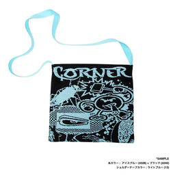 オリジナル編み総柄ショルダーバッグ Lサイズ(品番CPKN-005_L)