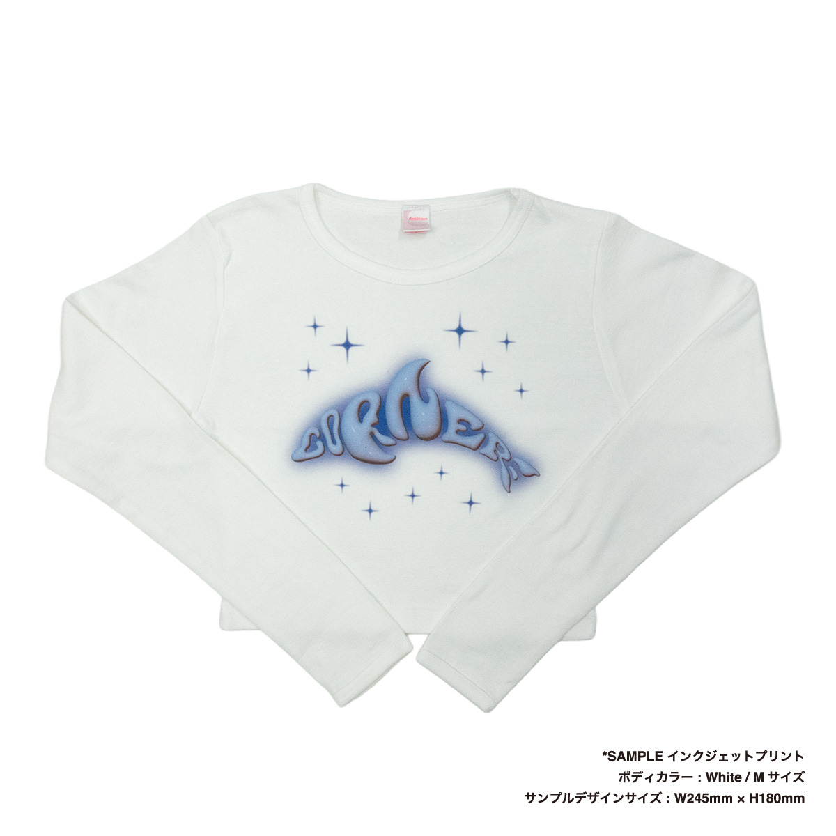 クロップド L/S Tシャツ (品番CPCLST-DM4510)