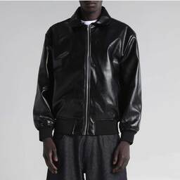 SHAKA WEAR シャカウェア PU Leather Collared Varsity Jacket (品番SWPULCVJ)