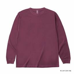 D-FACTORY ディーファクトリー 6.6 oz ロングスリーブガーメントダイTシャツ (1.6インチリブ) (品番DF1201-D)