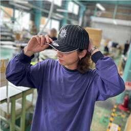 PITBULL ピットブル 6-Panel Pinstripe Snapback Hat (品番PB327-O)
