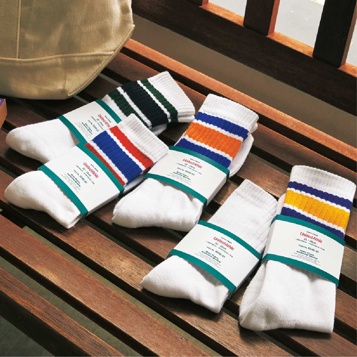 United Athle ユナイテッドアスレ クルーソックス (品番9240-01)