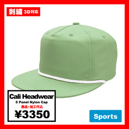 Cali Headwear カリヘッドウェア 5 Panel Nylon Cap (品番NY92_NY02)