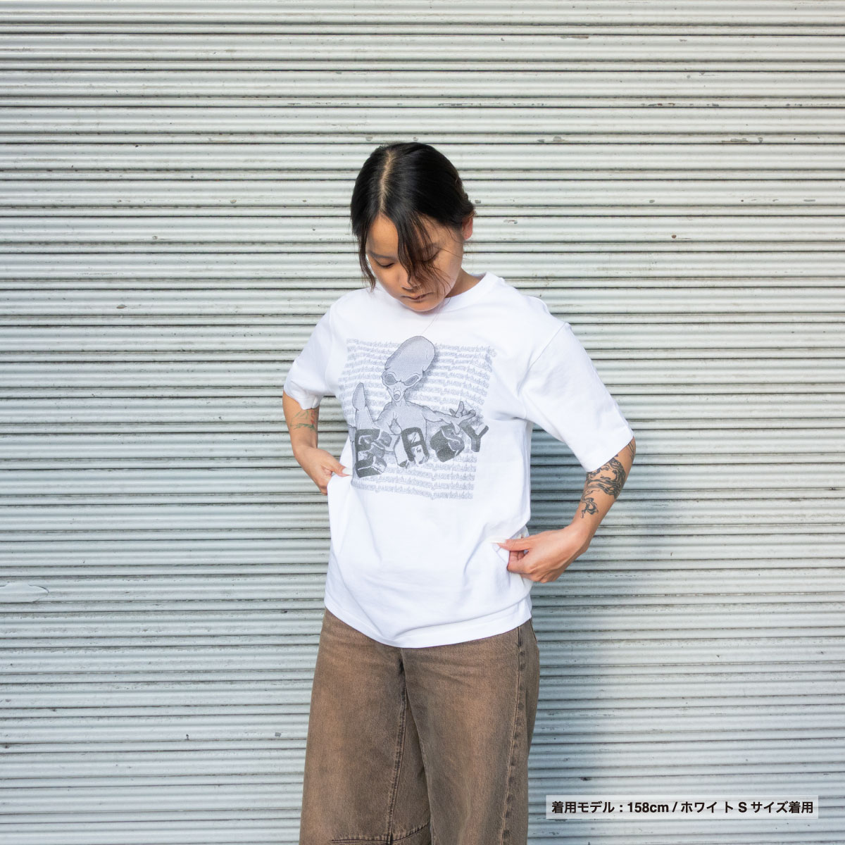 CORNER PRINTING | COTTON RESEARCH CLUB チューブラーTシャツ (品番