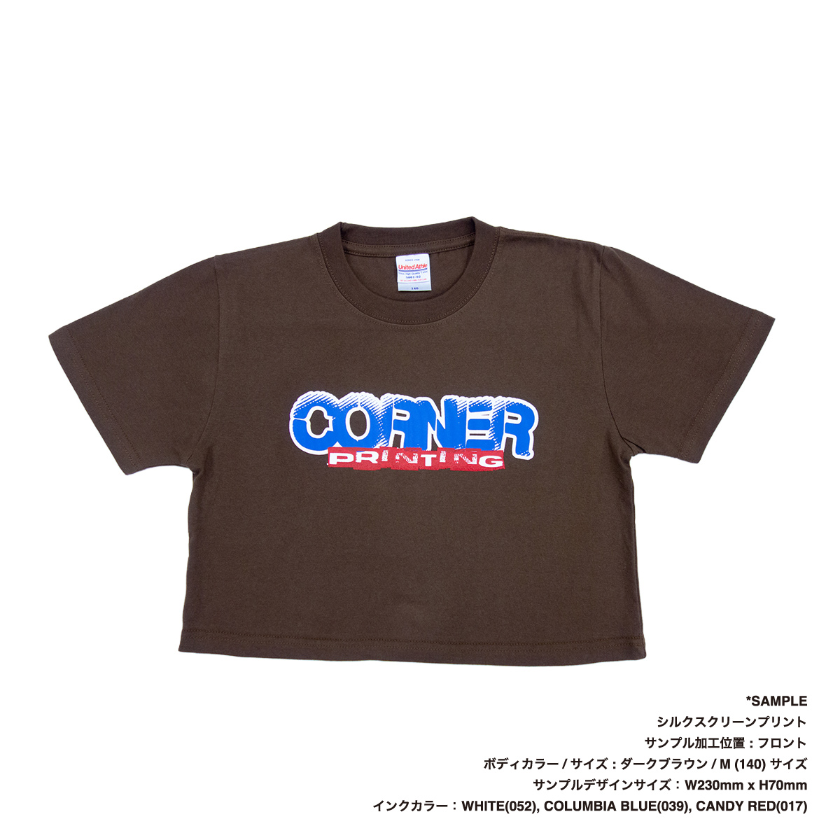クロップド Tシャツ (品番CPCT-5001-02)