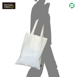 SLOTH 7.0 oz Recycled Cotton Pocketable Tote Bag <Recycled Fiber> (#ST2102)