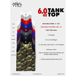 SHAKA WEAR 6.0 oz Softspun Tank Top (#SHAKATANK)