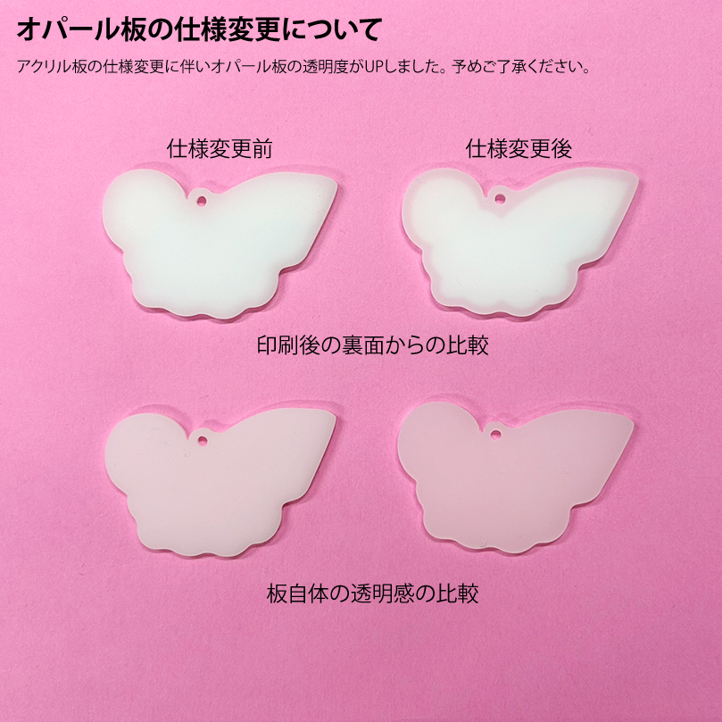 アクリルクリップバッジ (5cm×5cm) (5個セット) (品番ACR-B05)