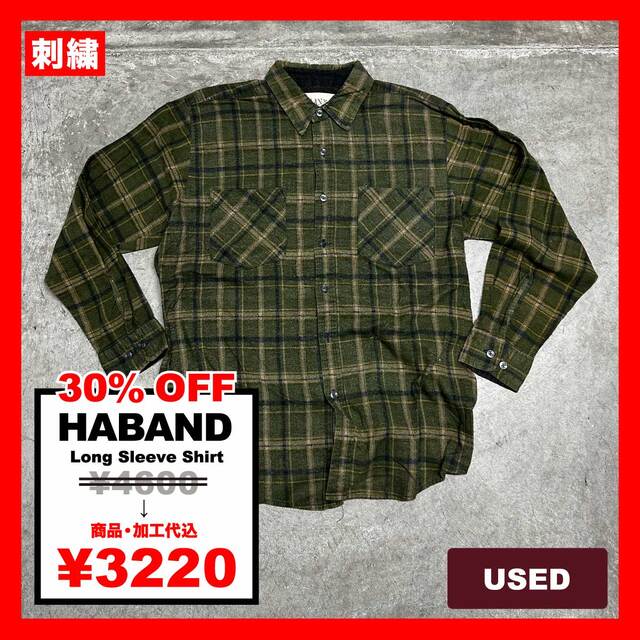 HABAND/USED - Long Sleeve Shirt (品番CU076)