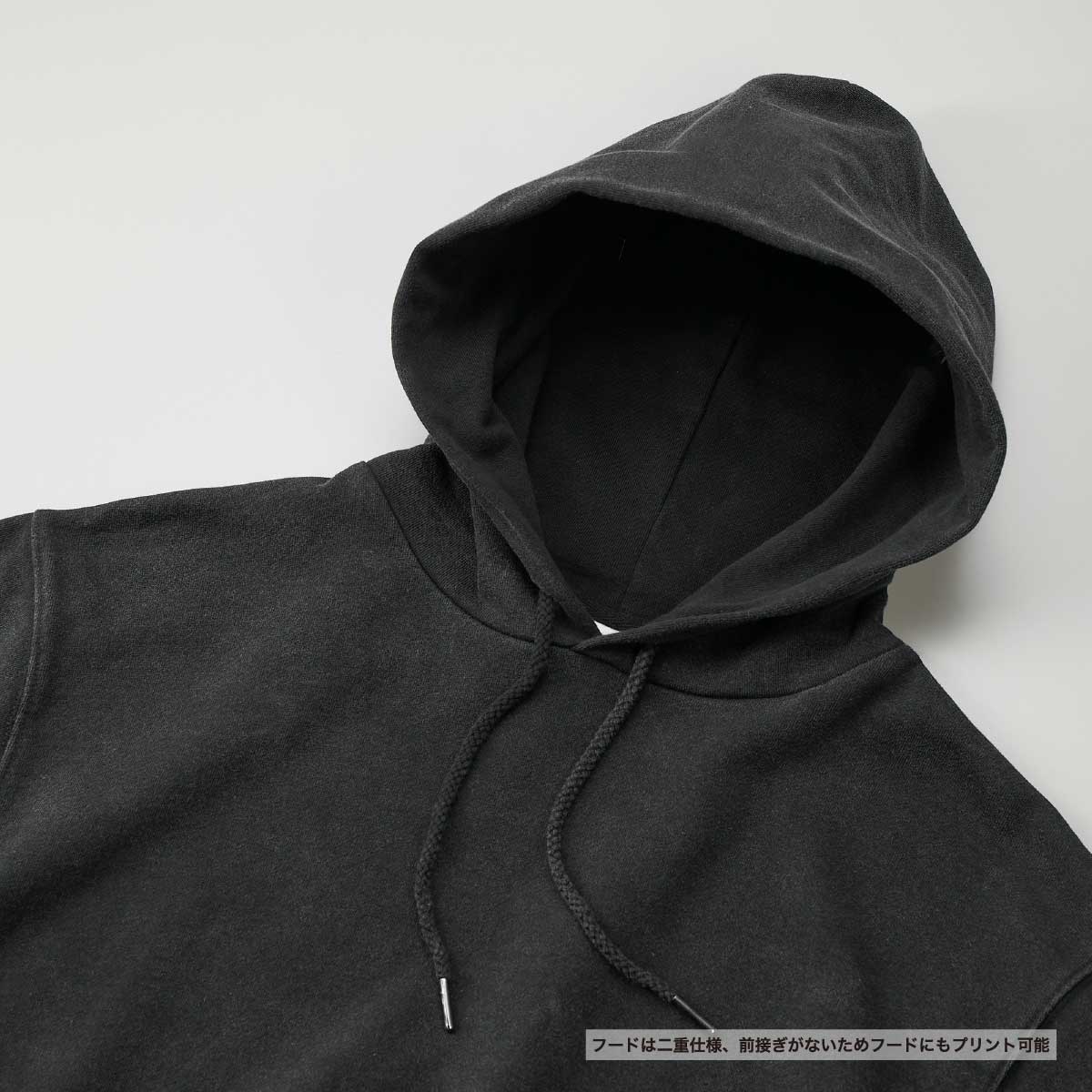 United Athle 8.8 oz Open-End Fade-Wash Sweatshirt Pullover Hoodie (Fleece Lining) (#5266-01)