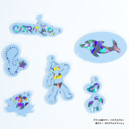 箔アクリルキーホルダー (5cm×5cm以内) (5個セット) (品番ACR-FK05)