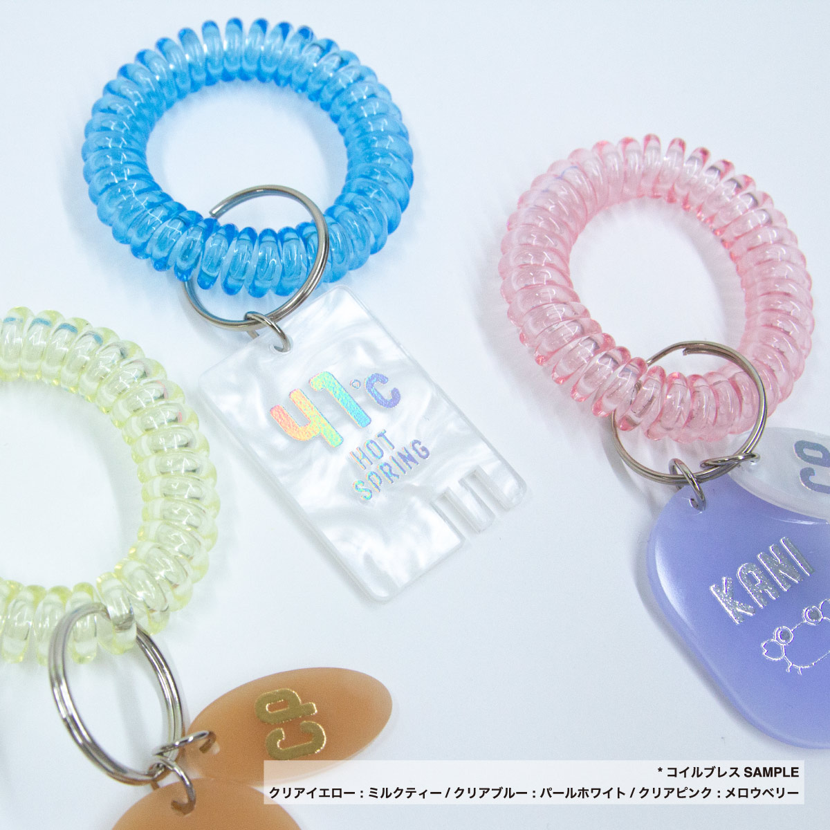 箔アクリルキーホルダー (5cm×5cm以内) (5個セット) (品番ACR-FK05)