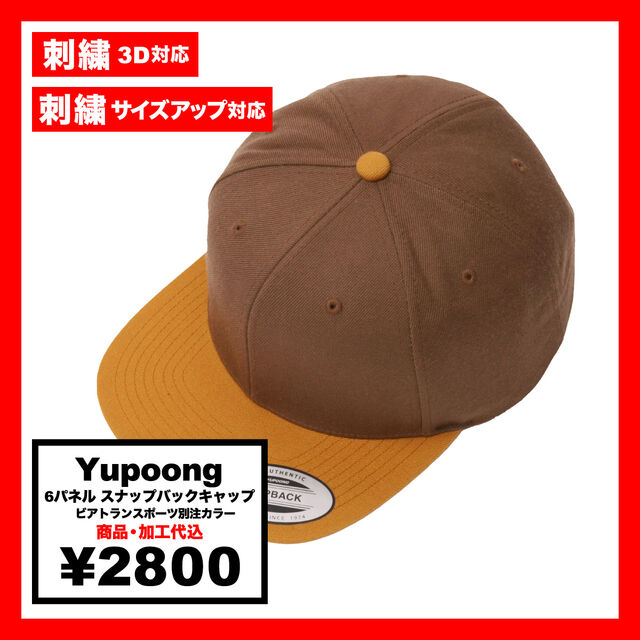 Yupoong ユーポン 6パネル スナップバックキャップ 【ビアトランスポーツ別注カラー】(品番6089MT-VIA-Z)