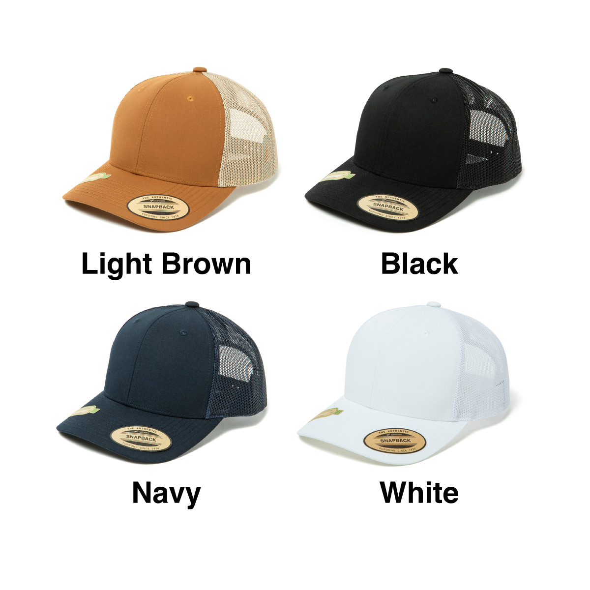 Yupoong ユーポン Recycled Retro Trucker Mesh Cap (品番FL6606R)