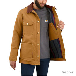 【新品タグ付き廃盤カラー】　Carhartt Chore Coat カーハート Carhartt カーハート Loose Fit Firm Duck Blanket-Lined Chore Coat