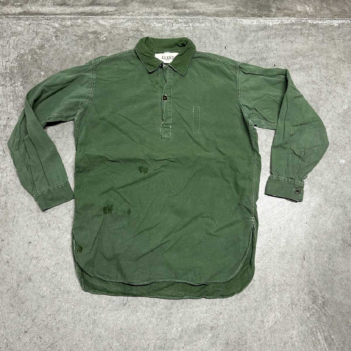 SWEDISH ARMY/USED - Long Sleeve Shirt (品番CU077)