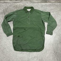SWEDISH ARMY/USED - Long Sleeve Shirt (品番CU077)