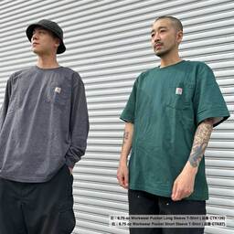 【在庫限り】 Carhartt カーハート 6.75 oz Workwear Pocket Short Sleeve T-Shirt (品番CTK87)