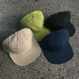 newhattan ニューハッタン Washer Nylon Flat Visor Cap (品番J1482)