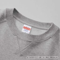 United Athle ユナイテッドアスレ 10.0 oz ラグランスリーブ クルーネック スウェット (裏パイル) (品番5242-01)