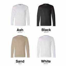 BAYSIDE ベイサイド 6.1 oz USA-Made Long Sleeve Tシャツ (品番6100)