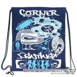 オリジナル編み総柄ナップサック(品番CPKN-011)