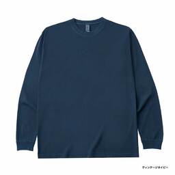 D-FACTORY ディーファクトリー 6.6 oz ロングスリーブガーメントダイTシャツ (1.6インチリブ) (品番DF1201-D)