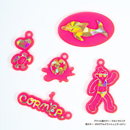 箔アクリルキーホルダー (5cm×5cm以内) (5個セット) (品番ACR-FK05)