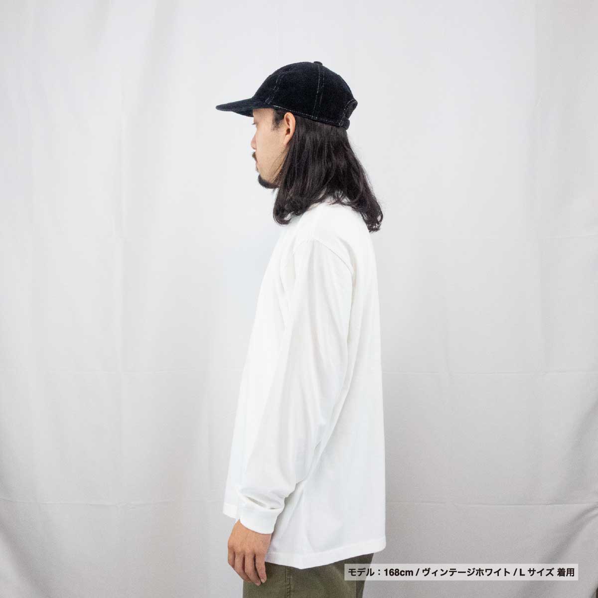 D-FACTORY ディーファクトリー 6.6オンス ロングスリーブガーメントダイTシャツ(1.6インチリブ)(品番DF1201-D)