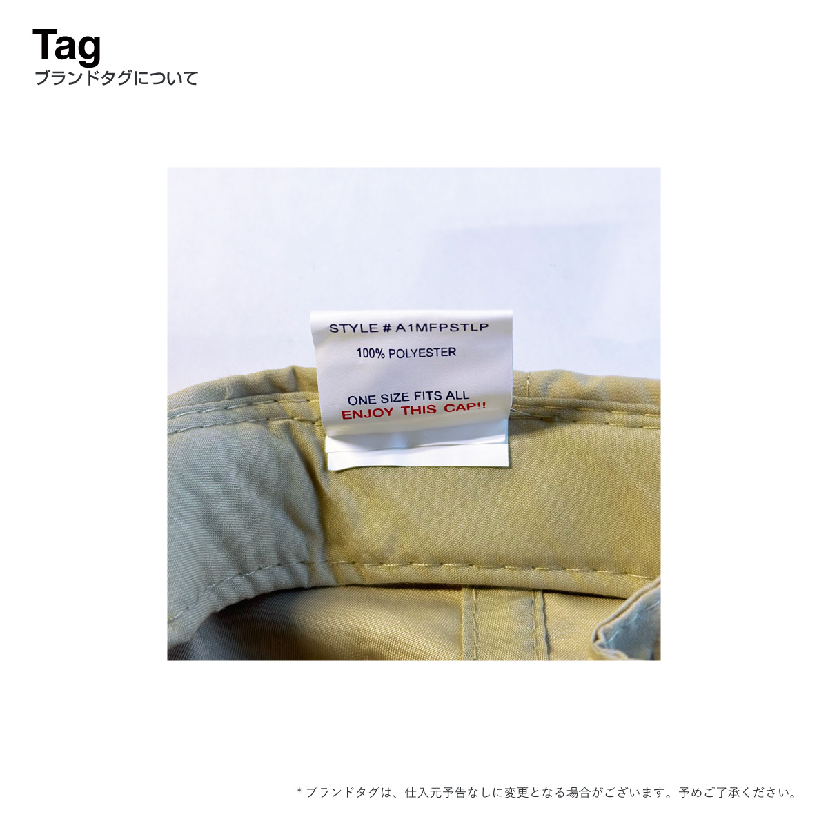 OTTO オットー 6 Panel Low Profile Polyester Baseball Cap (品番24-106US)