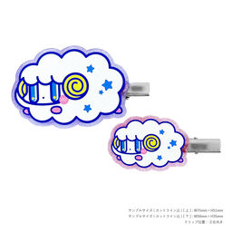 アクリルヘアクリップ (70mm × 70mm以内) (3個セット) (品番ACR-H0705