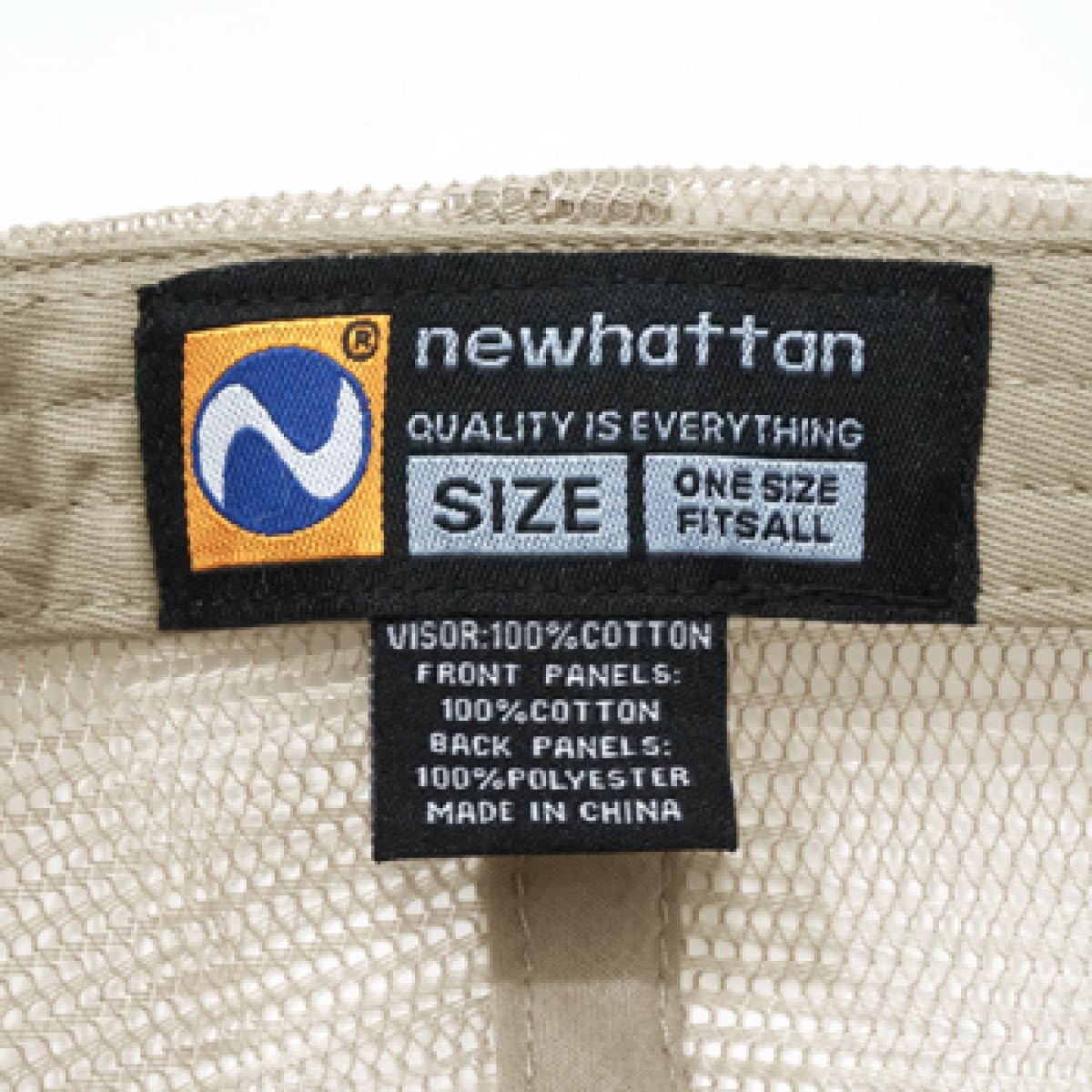 newhattan ニューハッタン 5 Panel Cotton Mesh Cap (品番H1757)