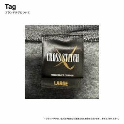 CROSS STITCH クロススティッチ 15.6 oz ワイルドプルオーバーパーカー (裏起毛) (品番CS2230)
