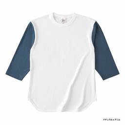 CROSS & STITCH クロスアンドスティッチ 6.2 oz オープンエンド 3/4スリーブ ベースボールTシャツ (品番OE1230)